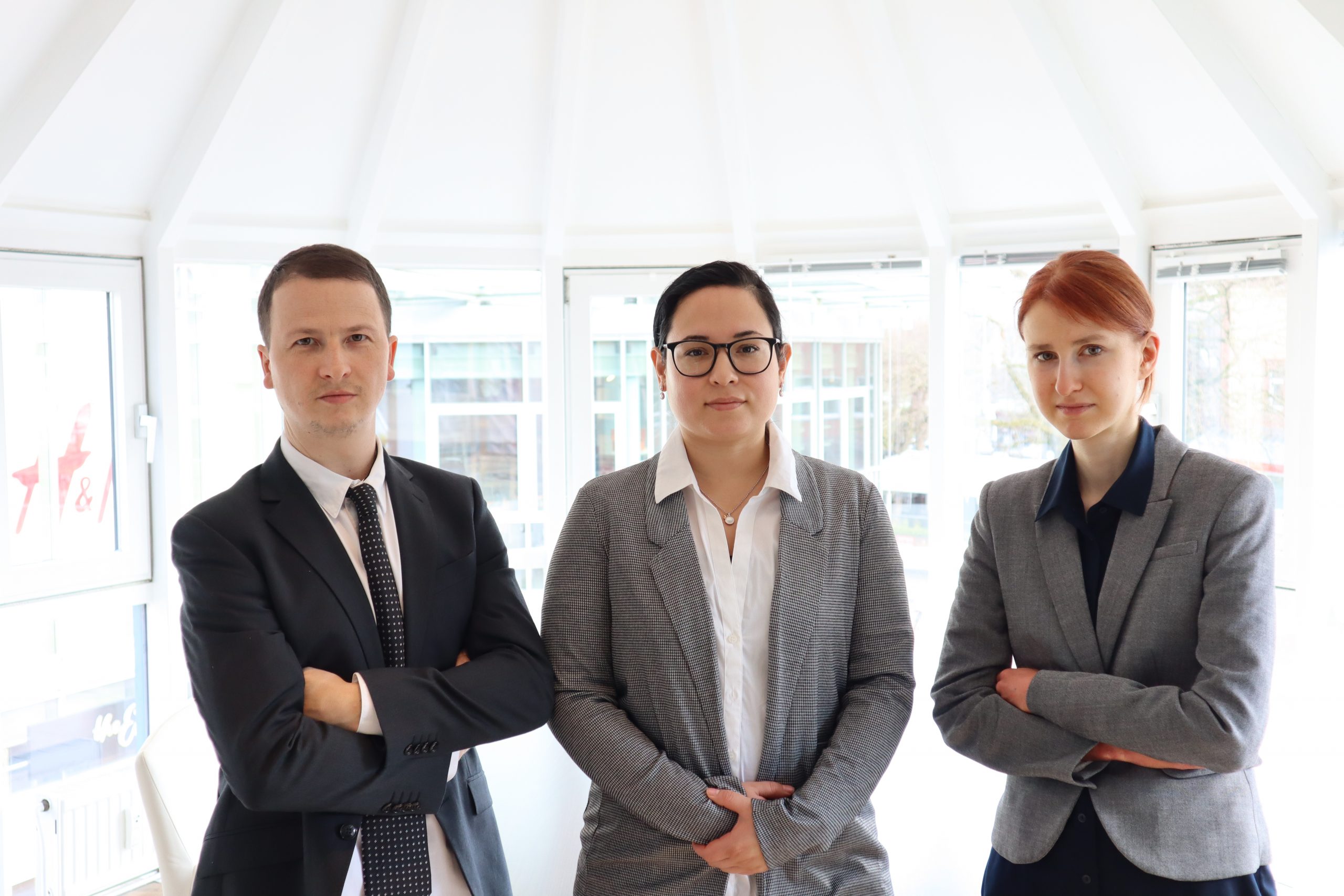 Die Anwälte für Arbeitsrecht Johannes Fröling, Jessica Reimers und Sandra Wendt