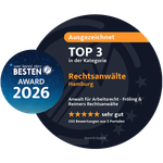 top3-badge-small Siegel: Froeling & Reimers unter den Top 3 Rechtsanwälten im "Wer kennt den Besten" Ranking